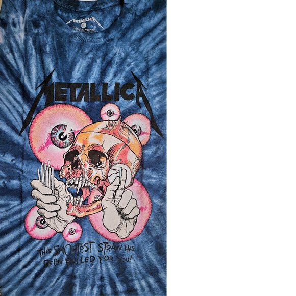 Metallica The Shortest Straw  metal rock Tie Dye Official T-shirt 3XL big NWT - Picture 3 of 4